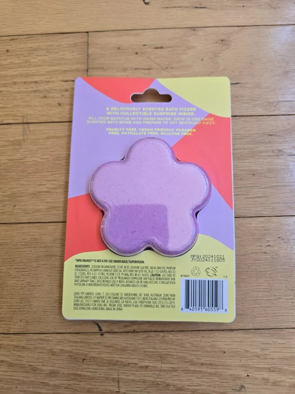 DAISE | Zuru Mini Brands Fizzy Bath Bomb Berry Sherbet Flower Shaped NWT